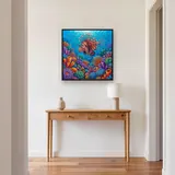 Striped-Fin Lionfish Over Colorful Coral – Hallway