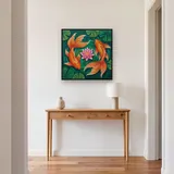 Goldfish Circling a Pink Lotus – Hallway