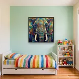 Vieil éléphant au regard sage – Enfant