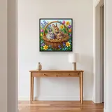 Lapereaux dans un panier fleuri – Entrée