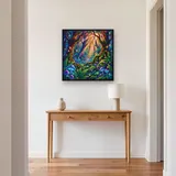 Enchanted Forest with Glowing Mushrooms – Hallway