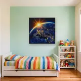 Lever de soleil sur la Terre illuminée – Enfant