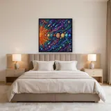 Psychedelic Solar System with Sun and Planets – Bedroom
