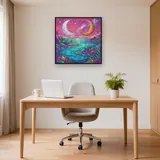 Planète extraterrestre aux deux lunes – Bureau