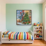 Tom e Jerry decorano l'albero di Natale – Cameretta