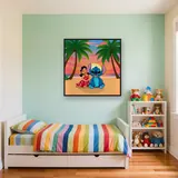 Stitch and Lilo at Sunset Beach – Kids room