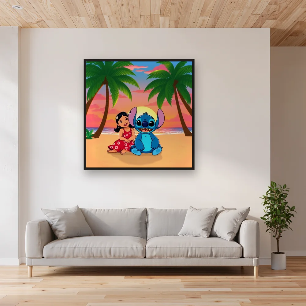 Stitch and Lilo at Sunset Beach – Living room