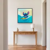 Stitch Riding a Turquoise Wave – Hallway