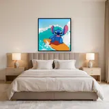 Stitch on an Orange Surfboard – Bedroom