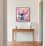 Stitch and Angel Among Hearts and Flowers – Hallway