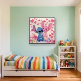 Stitch and Angel Among Hearts and Flowers – Kids room