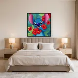 Stitch with Red Hibiscus Flowers – Bedroom