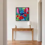 Stitch with Red Hibiscus Flowers – Hallway