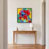 Stitch with Red Hibiscus Flower Lei – Hallway