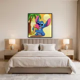 Stitch Enjoying a Triple Scoop Ice Cream – Bedroom