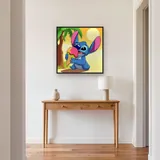 Stitch Enjoying a Triple Scoop Ice Cream – Hallway