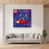 Stitch im roten Raumschiff durch die Galaxie – im Wohnzimmer