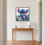 Stitch Hugging Scrump in a Flower Field – Hallway