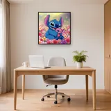 Stitch Cradling Sleepy Scrump in Soft Bokeh – Office