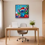 Stitch in Santa Hat Decorating Christmas Tree – Office
