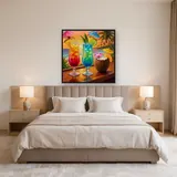 Tropical Sunset Cocktail Trio – Bedroom