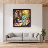 Tall Mojito on Sunny Terrace – displayed in a living room