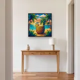 Pineapple Piña Colada on Tropical Beach – Hallway