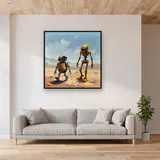 Droid Duo in Desert Sun – displayed in a living room
