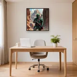 Green Armor Bounty Hunter in Canyon – Office