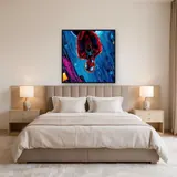 Upside-Down Web Hero in the Rain – Bedroom