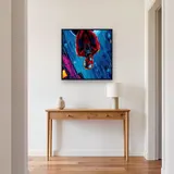 Upside-Down Web Hero in the Rain – Hallway