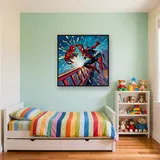 Spider-Man Bridge Duel with Sparks – Kids room