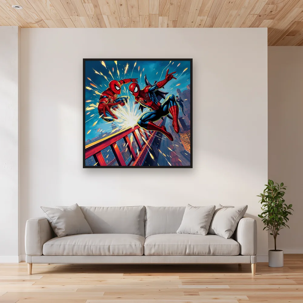 Spider-Man Bridge Duel with Sparks – Living room