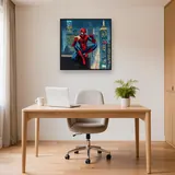 Spider-Man Rooftop Sandwich at Night – Office