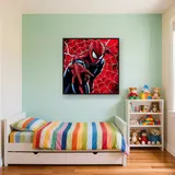 Red and Black Web Hero – Kids room