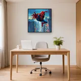 Spider-Man Leaping Over City Street – Office