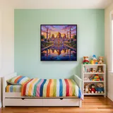 Golden Domes at Dawn Reflection – Kids room