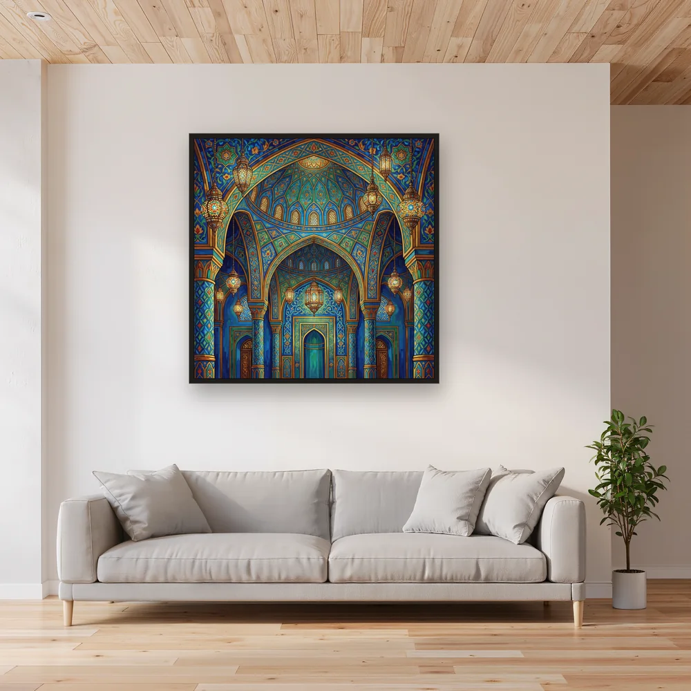 Golden Lanterns Mosque Interior – Living room