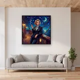 Blonde Cook on Night Deck – displayed in a living room