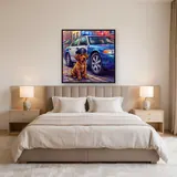 Police Pup Patrol Car Crystal Scene – Bedroom