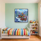 Snowy Mountain Pup Sled Rescue – Kids room