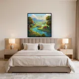 Caped Travelers by Winding River – Bedroom