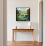 Caped Travelers by Winding River – Hallway