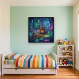 Glowing Crystal Cavern Mine Cart – Kids room