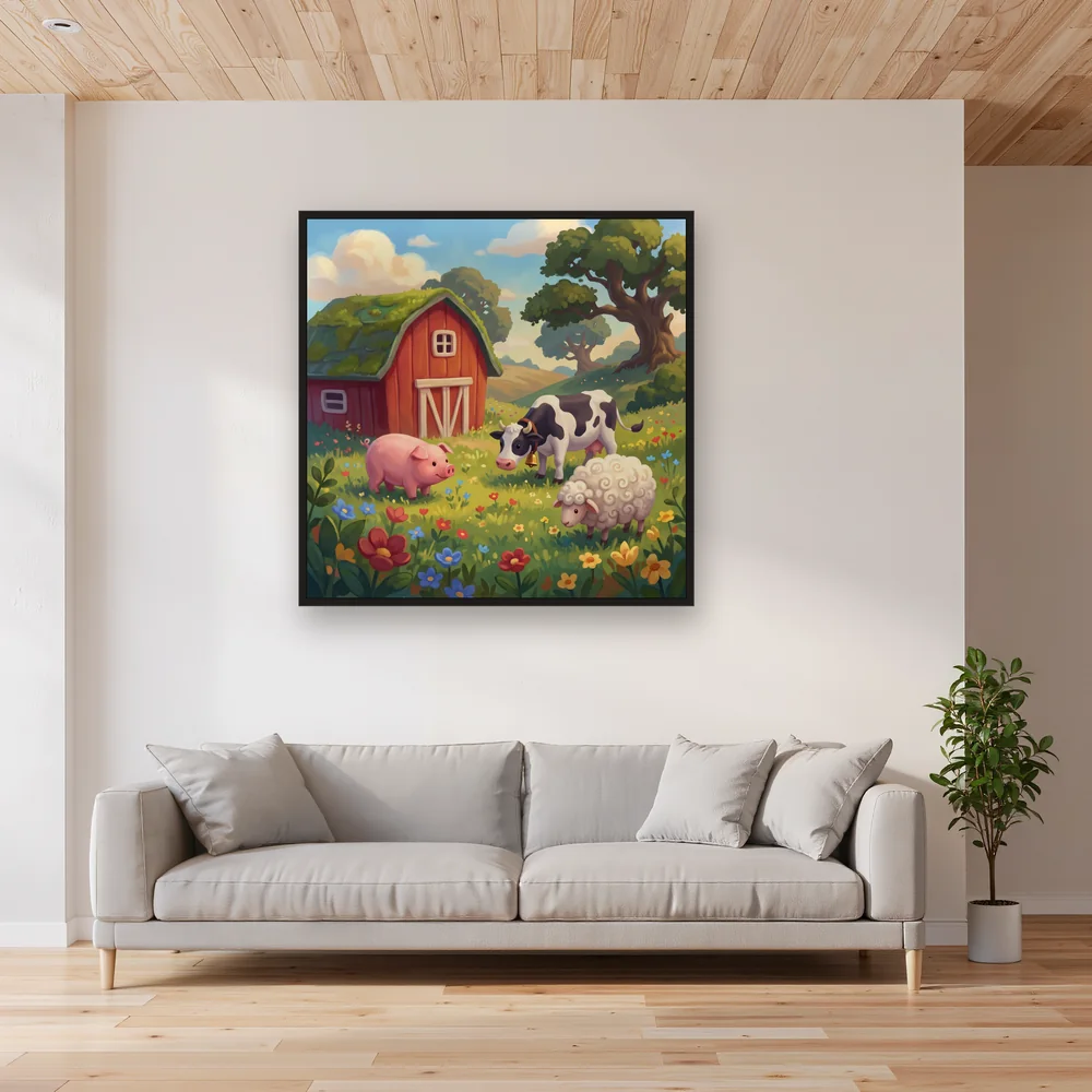 Red Barn Farm Flower Meadow – Living room