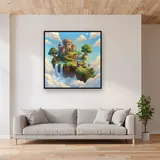 Mage and Dragon Floating Castle – displayed in a living room
