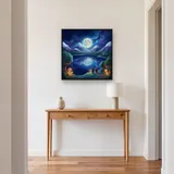 Moonlit Mountain Lake Adventure – Hallway