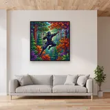 Ninja Shuriken Forest Motion – displayed in a living room