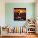 Regal Lion on Sunset Rock – Kids room