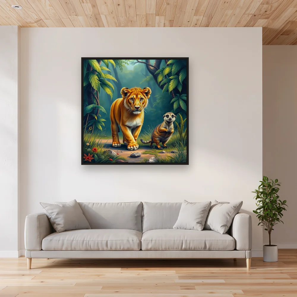 Lion Cub, Warthog, Meerkat Walk – Living room
